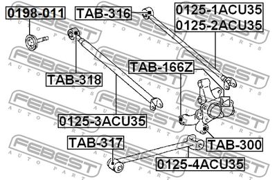 Болт FEBEST 0198011