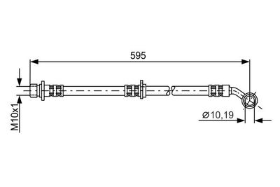 Шланг тормозной BOSCH 1987481027