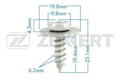 Саморез TOYOTA 9015960383