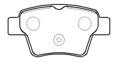 Колодки тормозные дисковые задние HSB HP9690