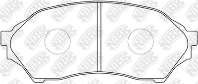 Колодки тормозные дисковые NIBK PN5425