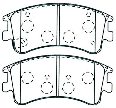 Колодки тормозные дисковые передние AKYOTO AKD1290