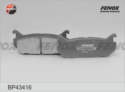 Колодки тормозные дисковые FENOX BP43416
