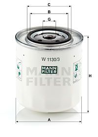 Фильтр масляный MANN-FILTER W11303