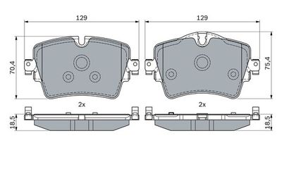 Колодки тормозные дисковые BOSCH 0986494940