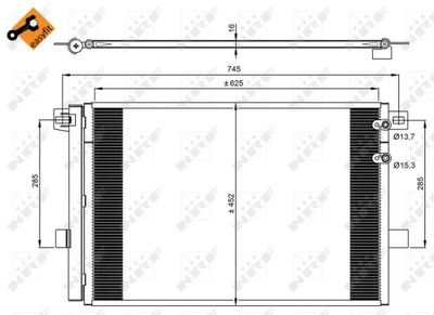 Радиатор кондиционера NRF 350041