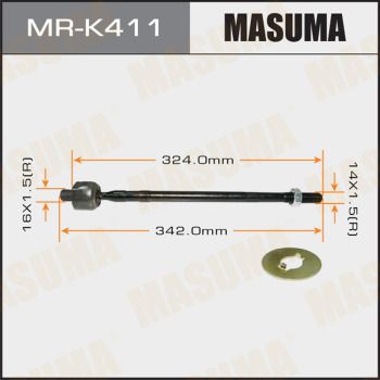 Тяга рулевая без наконечника Masuma MRK411