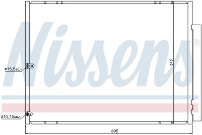 Радиатор кондиционера NISSENS 940297