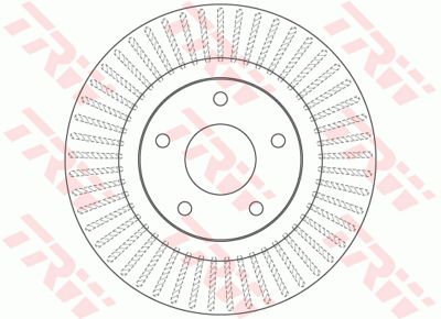 Диск тормозной TRW DF6533