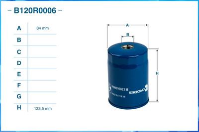 Фильтр топливный CWORKS B120R0006