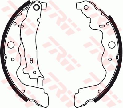 Колодки тормозные задние барабанные TRW GS8780