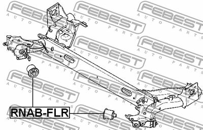 Сайлентблок задней балки FEBEST RNABFLR