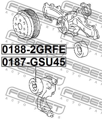 Ролик натяжной комплект FEBEST 0187GSU45