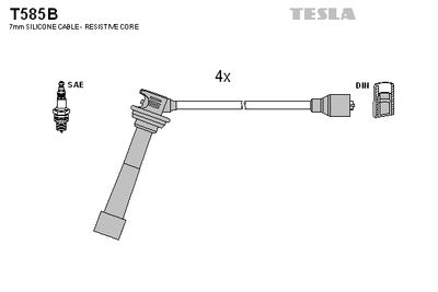 Провода зажигания TESLA T585B