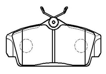 Колодки тормозные дисковые передние HSB HP8349