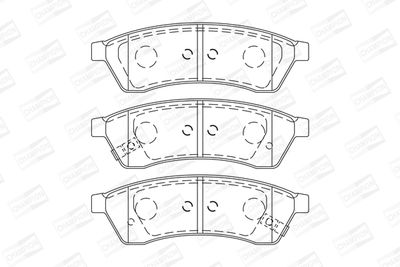 Колодки тормозные дисковые PMC PKC019