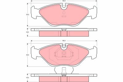 Колодки тормозные TRW GDB969