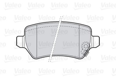 Комплект колодок для дискового тормоза VALEO 301584
