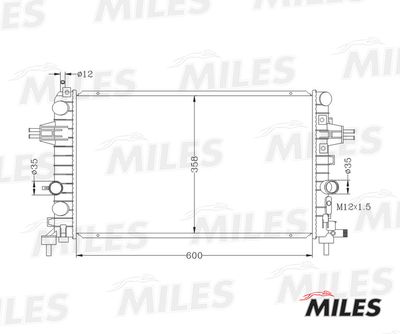 Радиатор Miles ACRB031