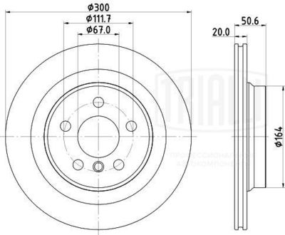 Диск тормозной задний TRIALLI DF190422