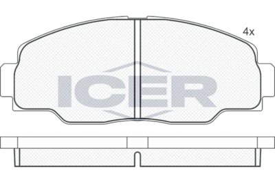 Колодки тормозные дисковые CTR GK1144