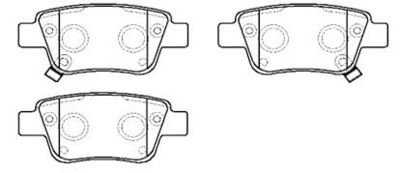 Колодки тормозные дисковые задние HSB HP9152