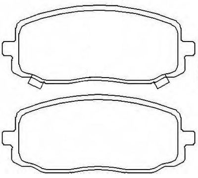 Колодки тормозные дисковые передние AKYOTO AKD0438