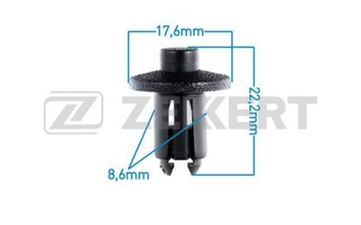 Клипса крепежная Zekkert BE2084