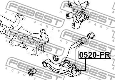 Опора шаровая FEBEST 0520FR