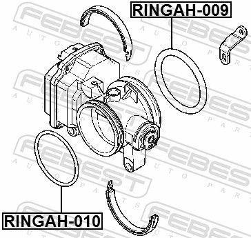 Прокладка дроссельной заслонки RENAULT 8200068566