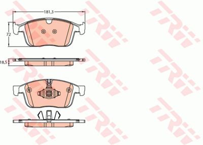 Колодки тормозные дисковые TRW GDB2146