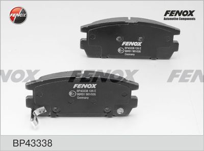 Колодки тормозные дисковые задние FENOX BP43338