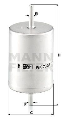 Фильтр топливный MANN-FILTER WK7305