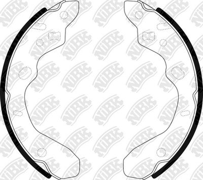 Колодки тормозные барабанные NIBK FN3394