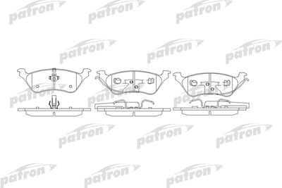 Колодки тормозные дисковые PATRON PBP1475