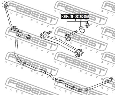 Болт с эксцентриком ремкомплект FEBEST 2329009KIT