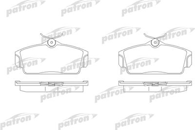 Колодки тормозные дисковые передние PATRON PBP1096