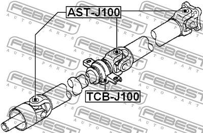 Крестовина карданного вала FEBEST ASTJ100