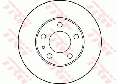 Диск тормозной передний TRW DF2722