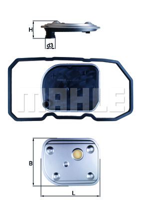 Фильтр АКПП MAHLE HX158D