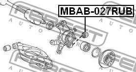 Сайлентблок цапфы задней FEBEST MBAB027RUB