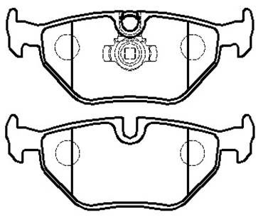 Колодки тормозные дисковые HSB HP5186