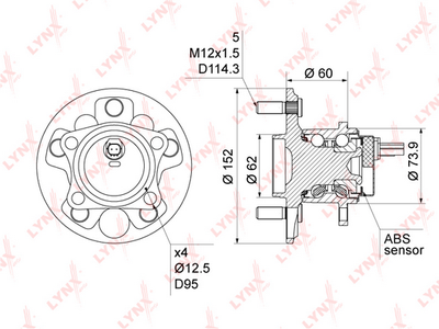 Ступица задняя GMB GH32160