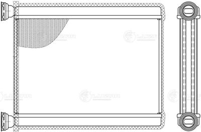 Радиатор отопителя LUZAR LRH1922