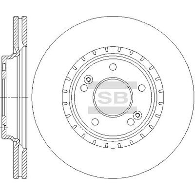 Диск тормозной SANGSIN SD1146