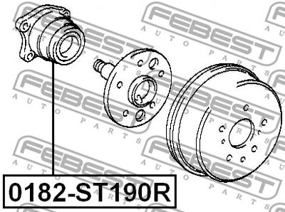 Ступица задняя комплект FEBEST 0182ST190R