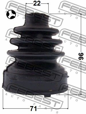 Пыльник ШРУС внутреннего комплект FEBEST 0215F15T