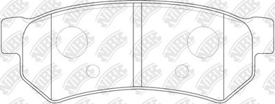 Колодки тормозные дисковые NIBK PN0442