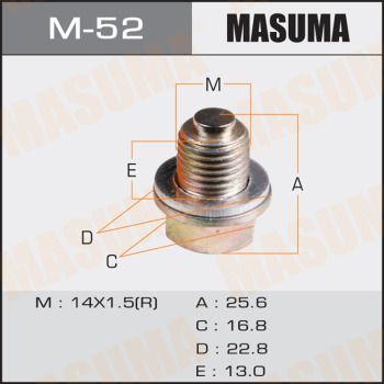 Болт маслосливной Masuma M52