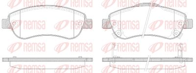Колодки тормозные дисковые передние REMSA 128902